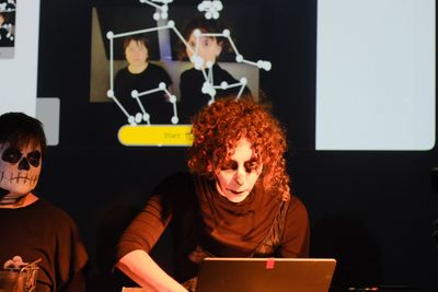 Still from performance, photo Stathis Doganis