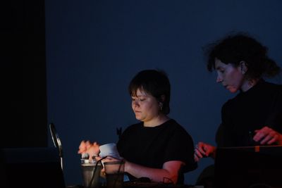 Still from performance, photo Stathis Doganis